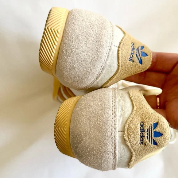 ADIDAS Originals Japan Suede-Trimmed Perforated Leather Sneakers Women's Size 7 - Picture 9 of 16